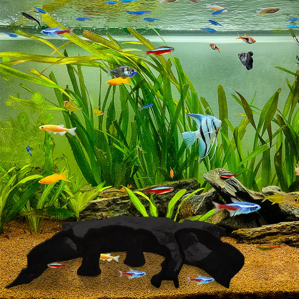 3D Printed Aquarium Underground Tunnel Cave Natural Curve Bowl Hide Shelter Fish Tank