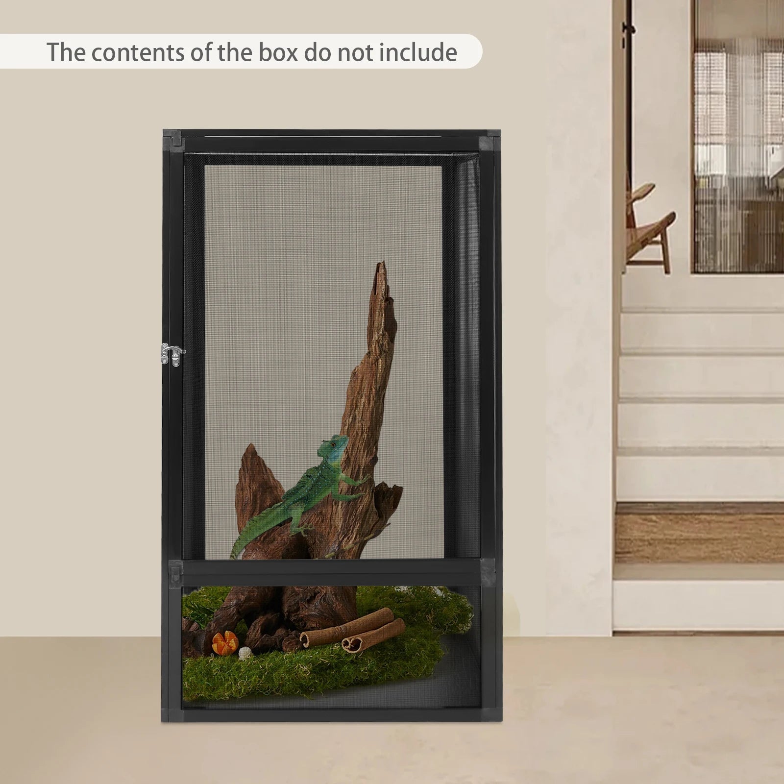 Micro Habitat Terrarium Enclosure, Rectangular Freestanding Feeding Box