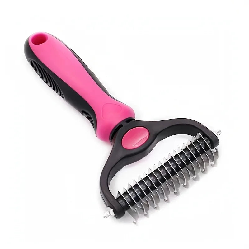 Dual-Sided Grooming Brush, Deshedding & Detangling, Massage Bath Brush