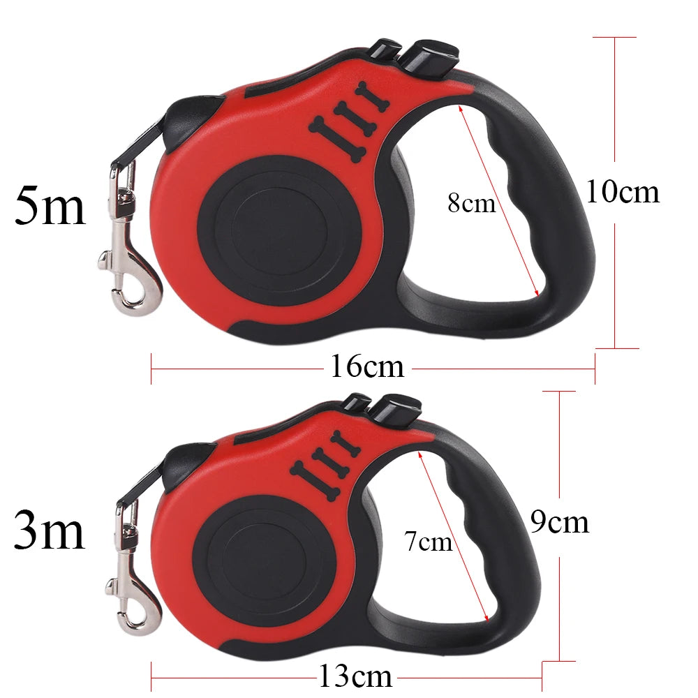 3m 5m Leash for Small Dogs Cat Automatic Retractable Durable Nylon Lead