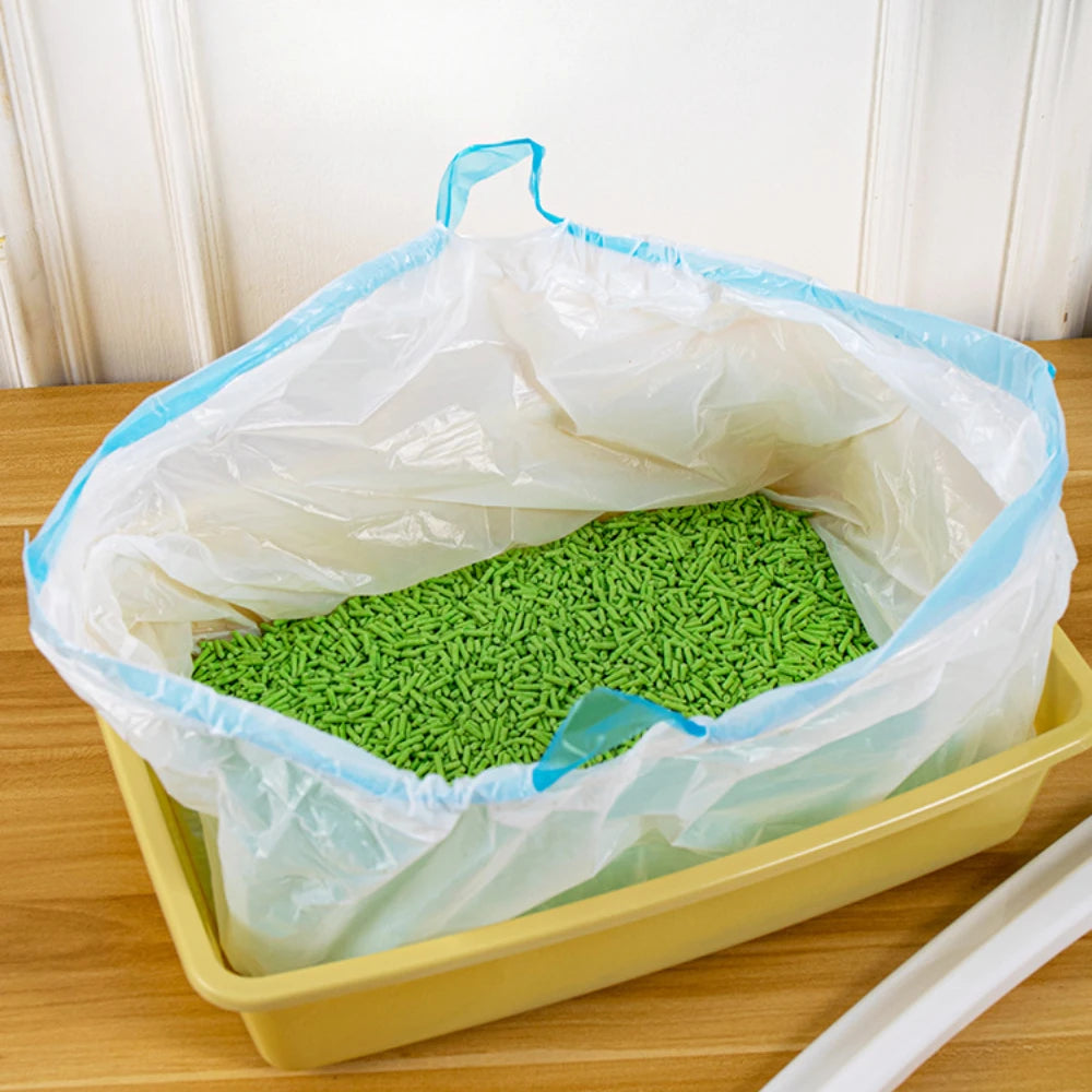 Thickened Cat Litter Bags Disposable Cat Litter Box Liners Drawstring Type