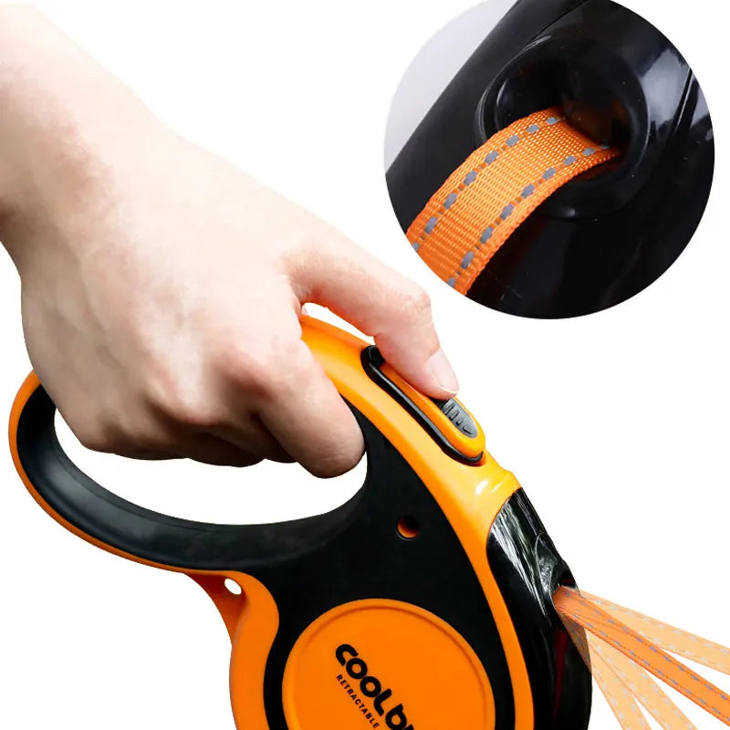 Portable Automatic Retractable Leash Traction Rope Nylon For Large Medium Dogs Puppies