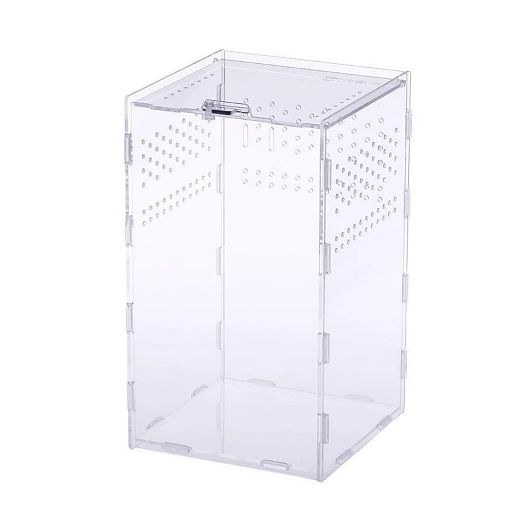 Acrylic Transparent Reptile Terrarium Breeding Box Enclosure Habitat