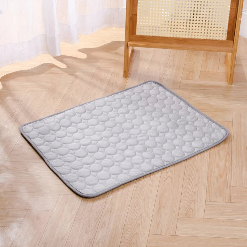 Pet Summer Cooling Mat Water Absorption Portable Cooling Gel Sleeping Pad Scratch-resistant Easy Clean