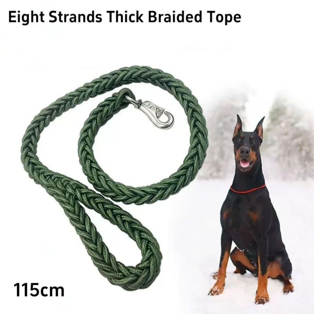 Durable Nylon Braided Large Dog Leash Traction Rope