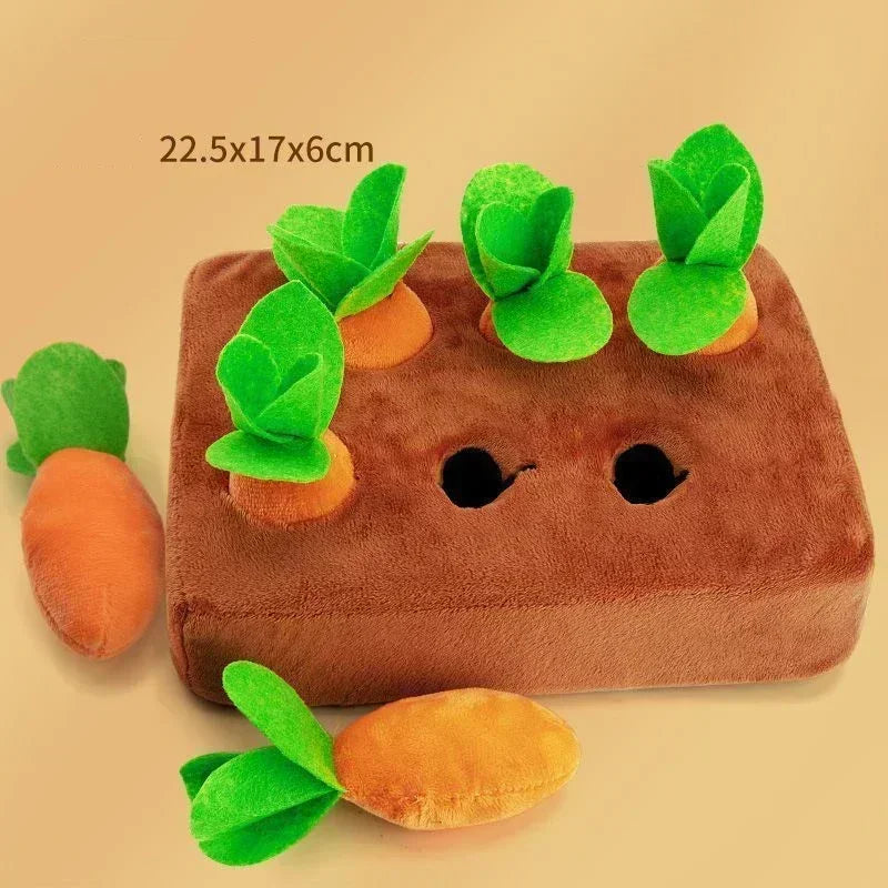 Innovative Dog Toys Snuffle Mat Plush Carrot Toy Mat Interactive Toys