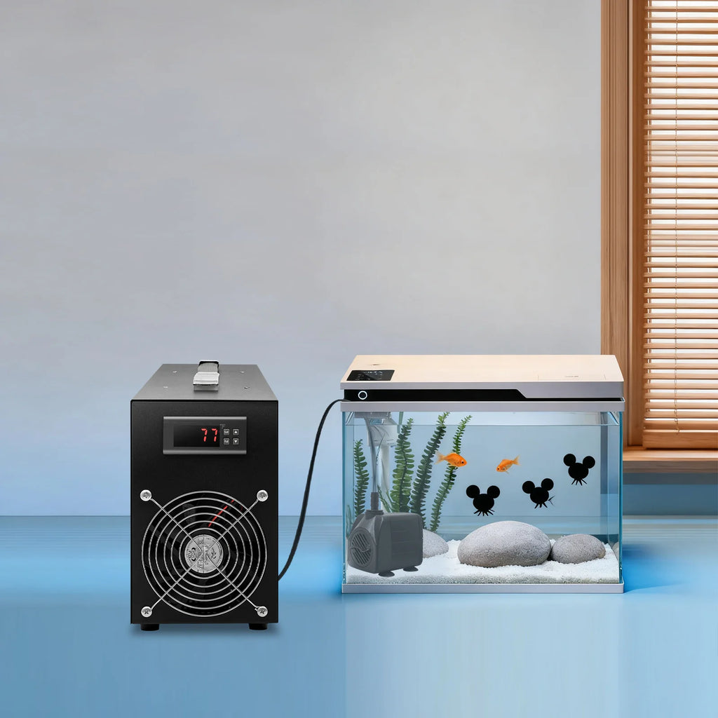 Aquarium Chiller with Digital Display 15.85 Gal Fish Tank Cooling Machine -58~230℉ Adjustable Temp Aquarium Cooling Machine 200W