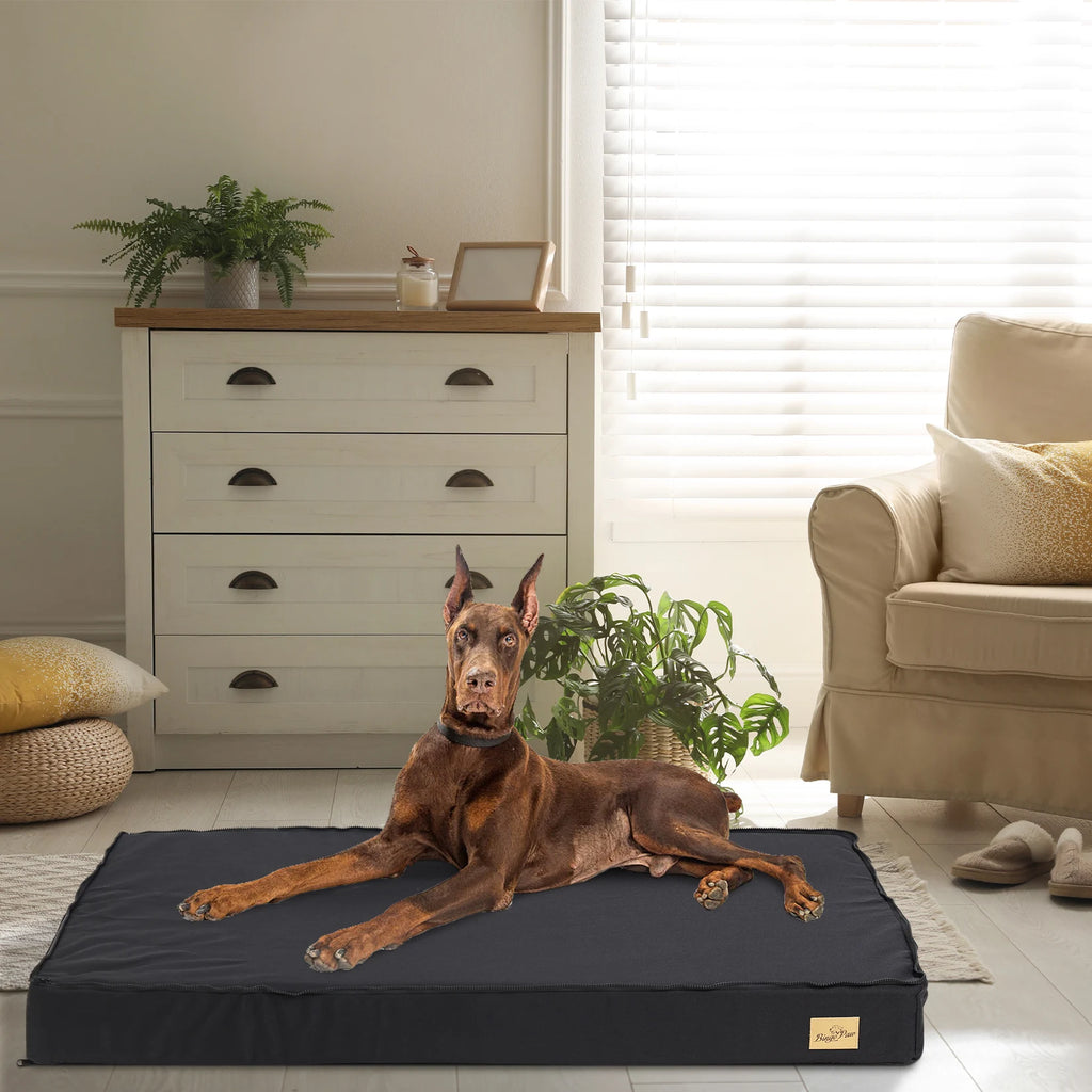 Dog Beds for Large Dogs, Orthopedic Dog Bed for Large Dogs Waterproof Lining, and Non-Slip Bottom, Machine Washable
