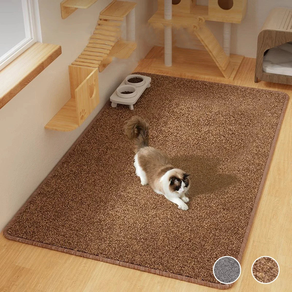 Large Cat Scratching Mat Carpet Non-Slip Pet Bed Mat Sofa Protector Cat Scratcher Anti-Scratch Furniture Protector