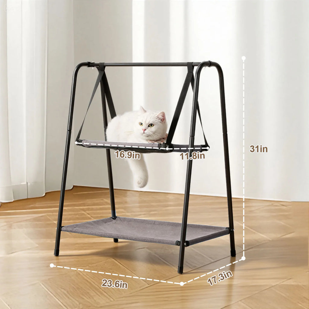 Cat Hammock Window Bed Sunny Seat Hanging Mount Beds Cat Sofa Dual-Layer Hammock