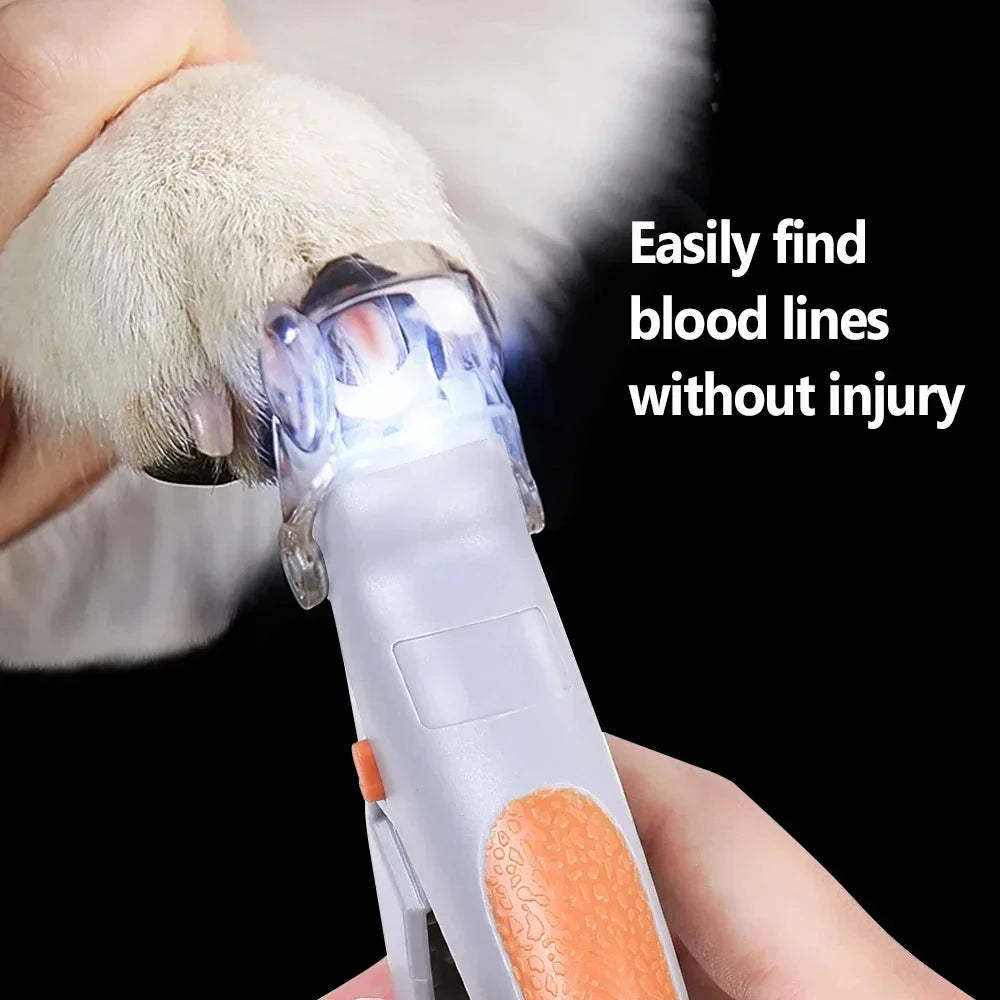Pet Nail Clipper With LED Light Cat Dog Rabbit Small Animals
