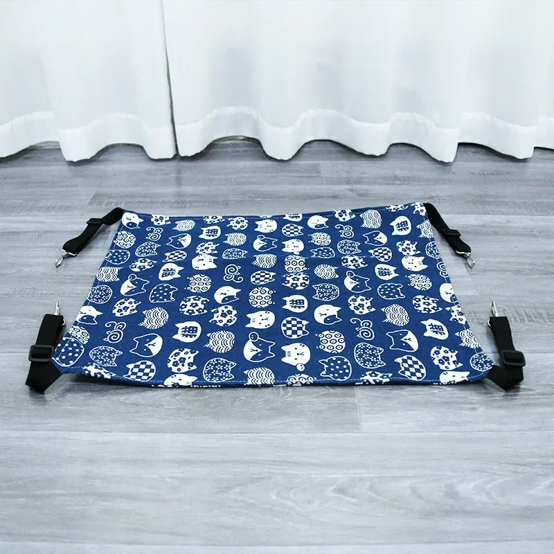 Cat Hanging Hammock with Adjustable Straps Double-Sided