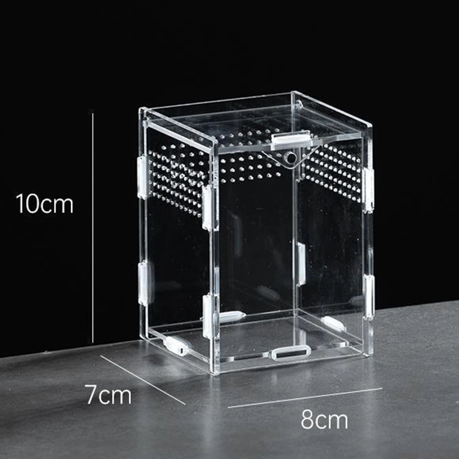 Acrylic Transparent Reptile Terrarium Breeding Box Enclosure Habitat