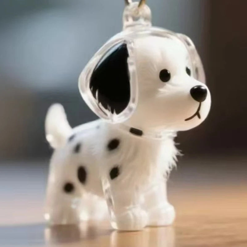 Clear Hair Memorial Keepsake Capsule Pet's Dog Fur Container Pendant Keychain