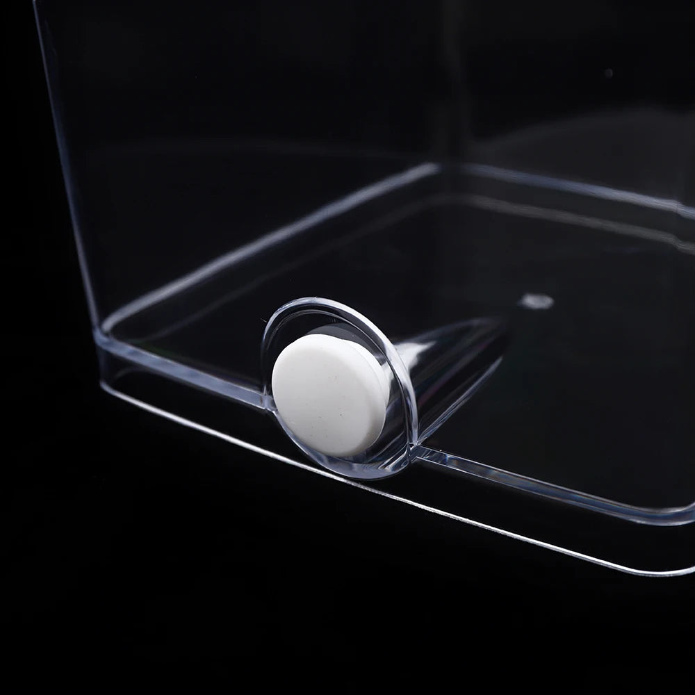 Micro Habitat Terrarium Lightweight, Tabletop Mount, Top Feeding/Vent Holes, Fits Reptiles/Small Insects