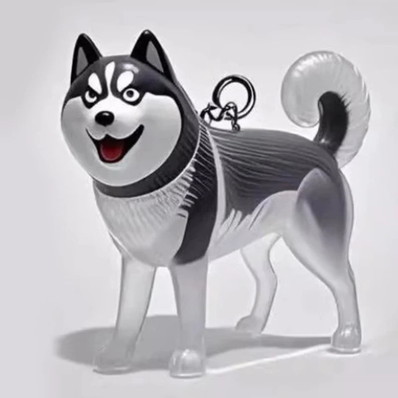 Clear Hair Memorial Keepsake Capsule Pet's Dog Fur Container Pendant Keychain