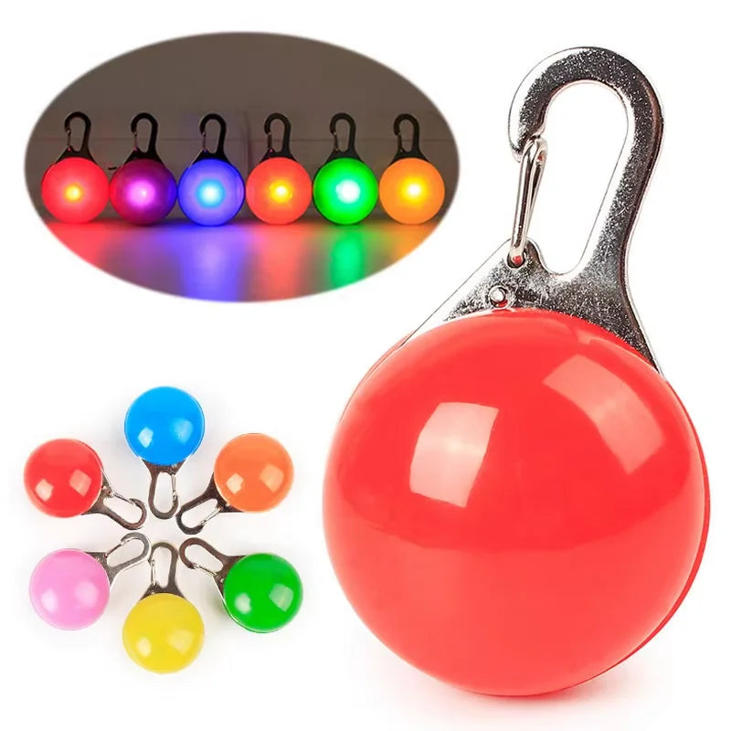 Led Luminous Dog Cat Collar Glowing Pendant Night Safety Decoration