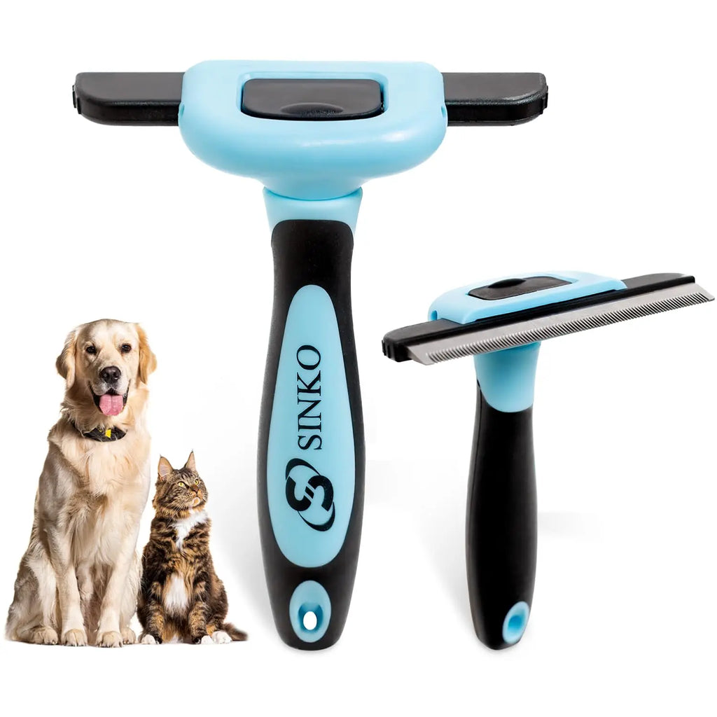 Pet Deshedding Brush for Dogs & Cats, Reduces Shedding by 95%, Skin-Friendly Grooming Tool for All Hair Types