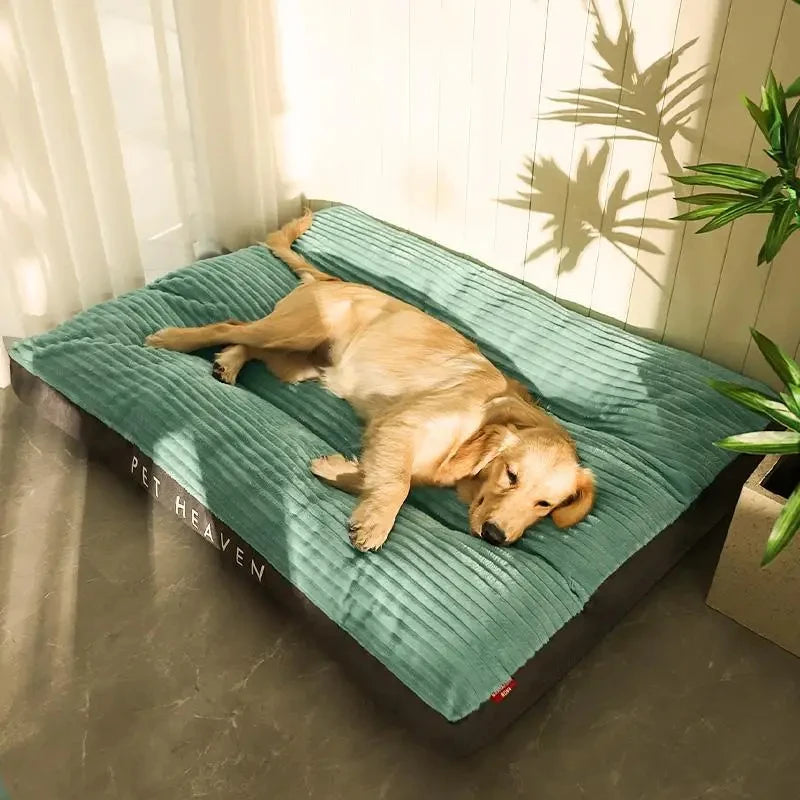 Washable Warm Soft Corduroy Dog Sleeping Bed for Small Medium and Large Dogs