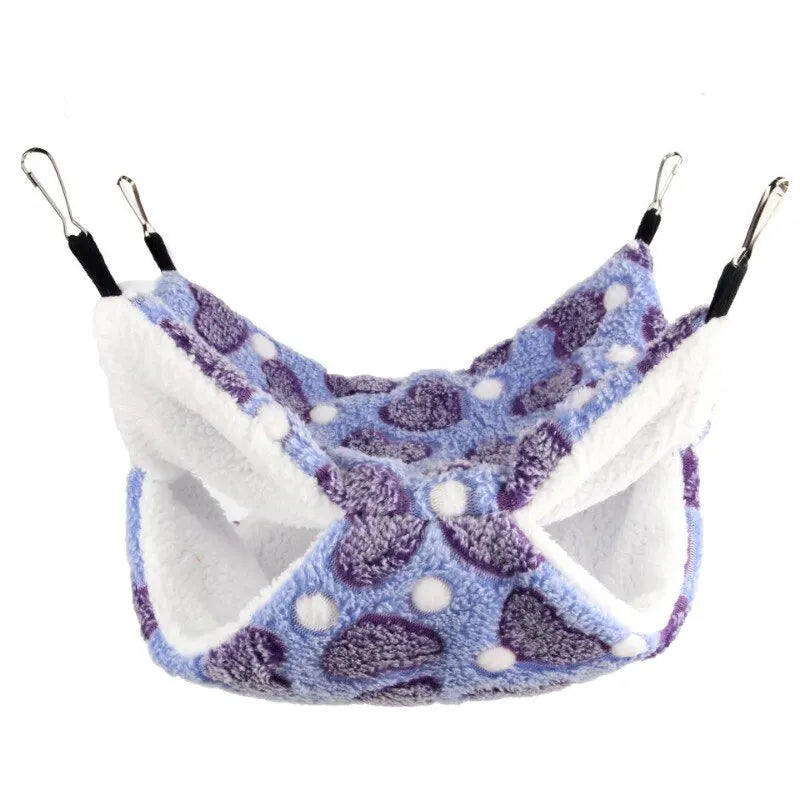 Hammock Small Pet Hanging Bed Double Warm Thickened Pet Cage Accessories