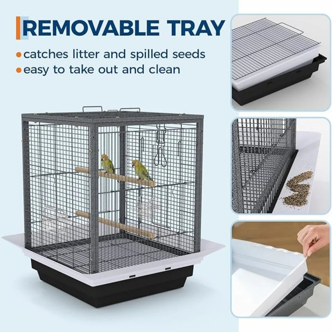 Metal Bird Cage Luxury Metal Breeding Bird Villa Iron