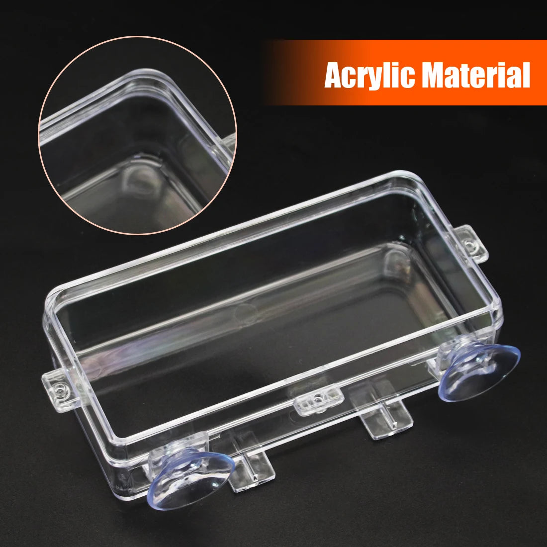 1/2PCS Reptile Feeder Bowl with Suction Cup Anti-Escape Food Dish for Chameleon Iguana Lizard Snakes Reptile Food Water Feeding