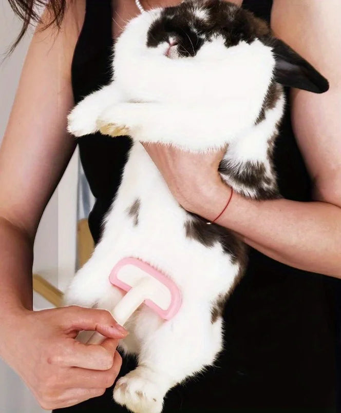 1Pc Detachable Rabbit Massage Hair Removal Comb For Rabbits, Chinchillas and Cats