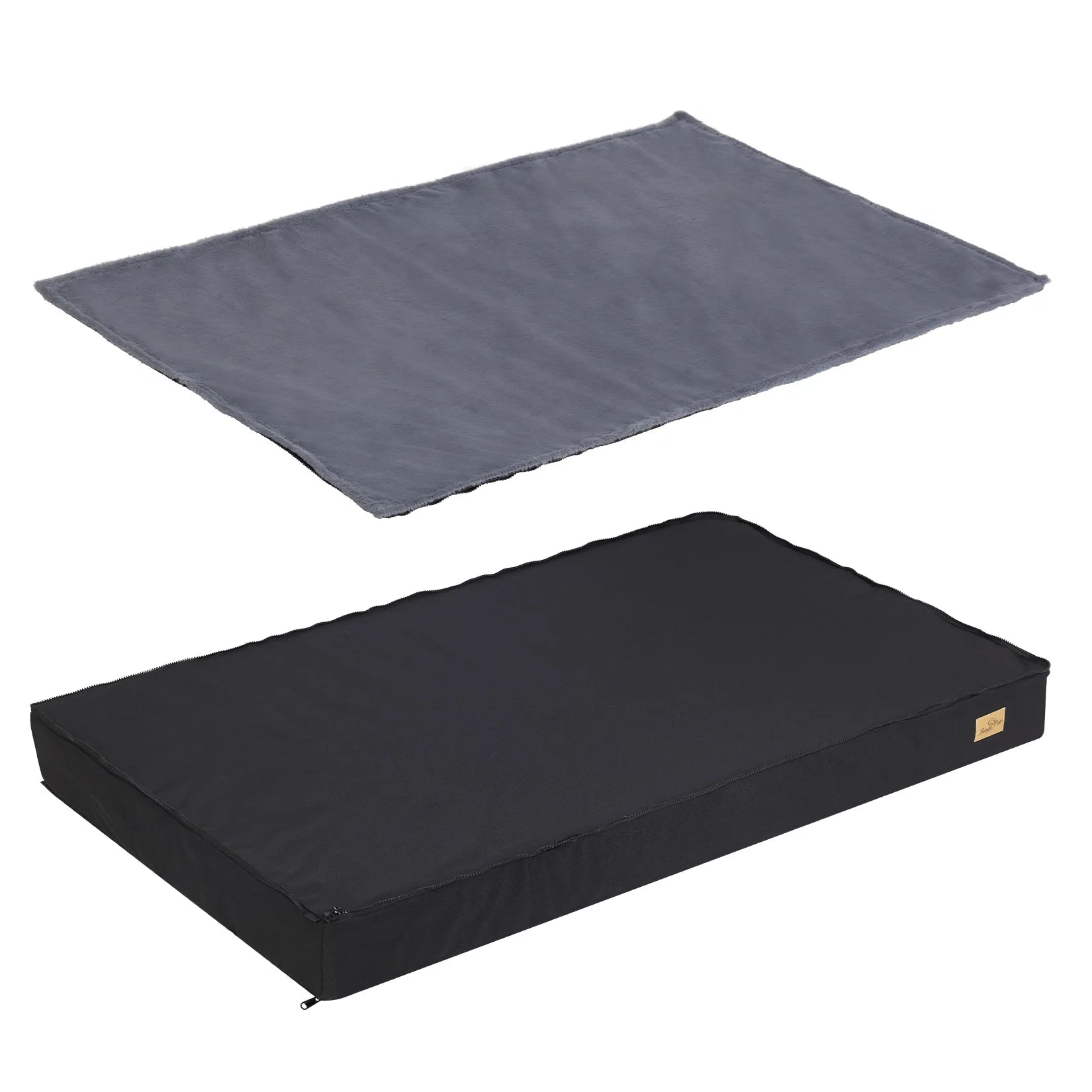 Dog Bed Jumbo Pet Orthopedic Bed Memory Foam Base Crate Mattress Cushion with Washable Cover Waterproof