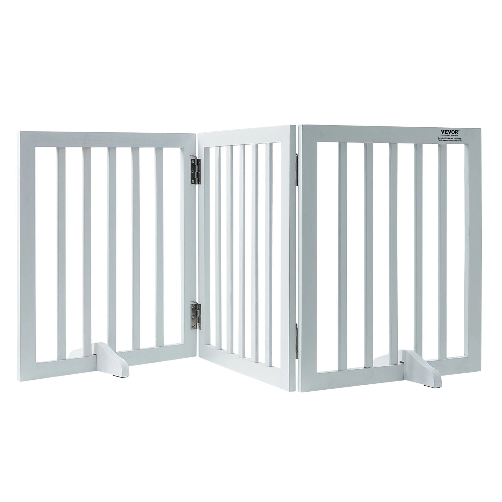 Free Standing 3 Panels Foldable Expandable Dog Gate for Narrow Passageways
