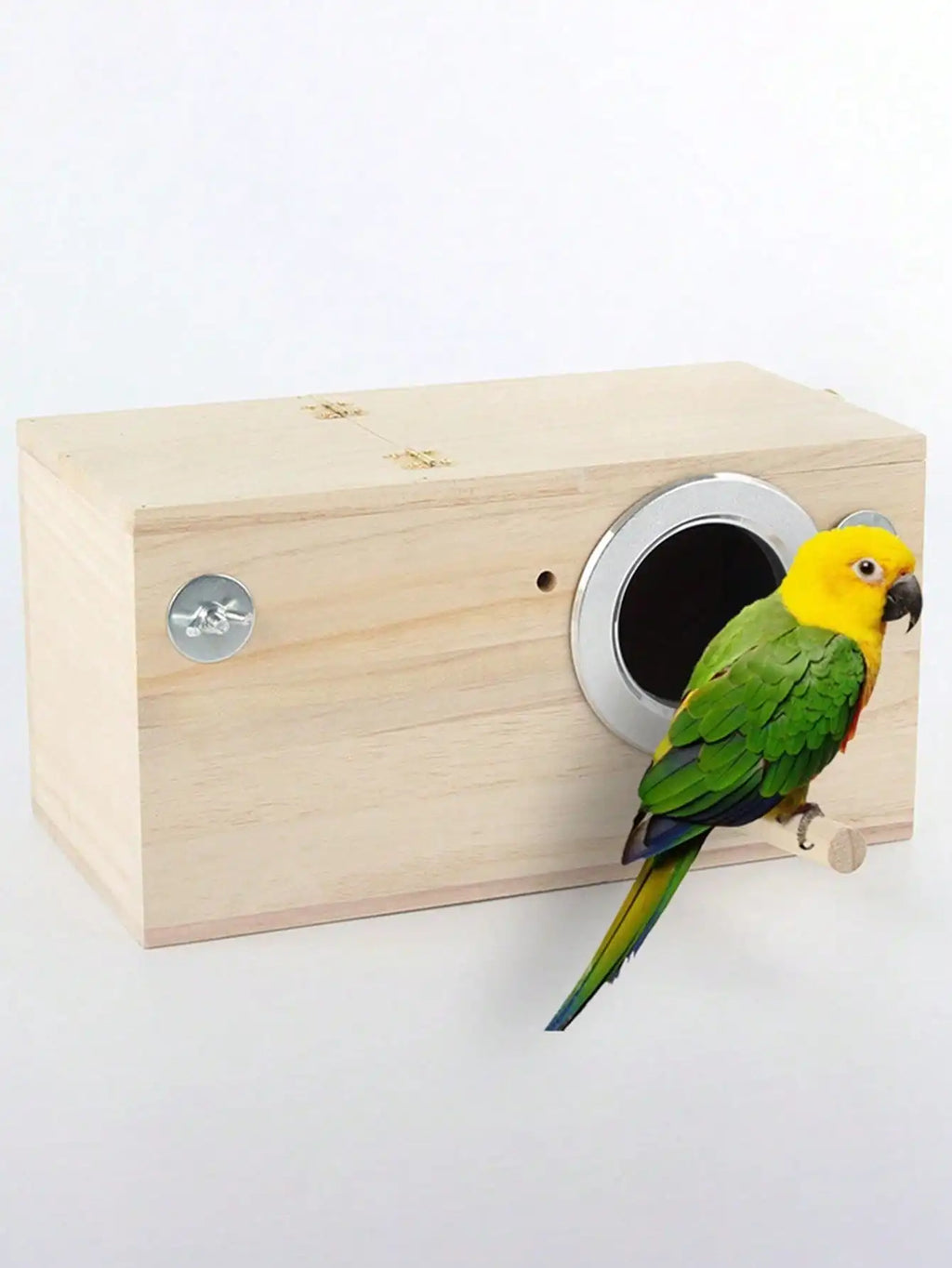 Nest Box Bird House Wood Breeding Box Suitable For Lovebirds, Cockatoos, Budgies, Finches and Parakeets