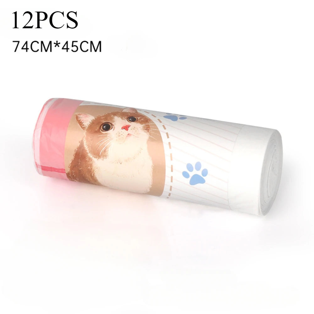 Thickened Cat Litter Bags Disposable Cat Litter Box Liners Drawstring Type