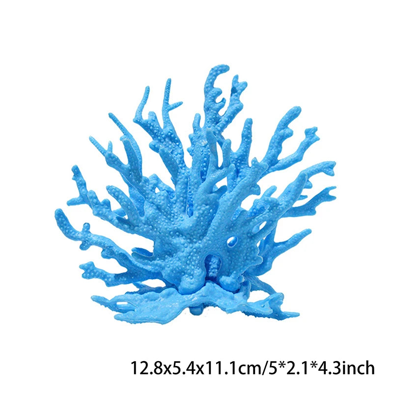 Coralline Artificial Aquarium Fish Tank Decorations PVC Plants Coral Ornaments