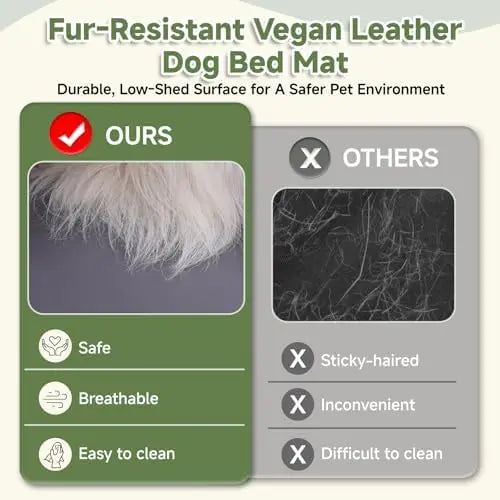 XXL Dog Crate Pad 47x29" - Waterproof, Anti-Slip, Double-Sided Mat for Large Dogs, Dark Gray