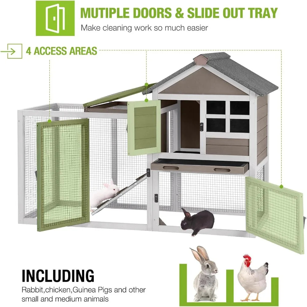 Outdoor Indoor Rabbit Hutch