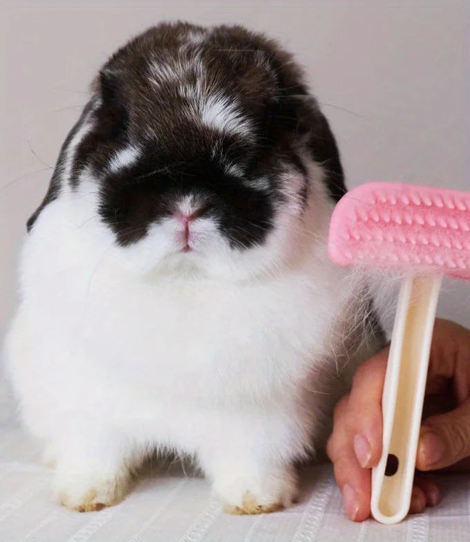 1Pc Detachable Rabbit Massage Hair Removal Comb For Rabbits, Chinchillas and Cats