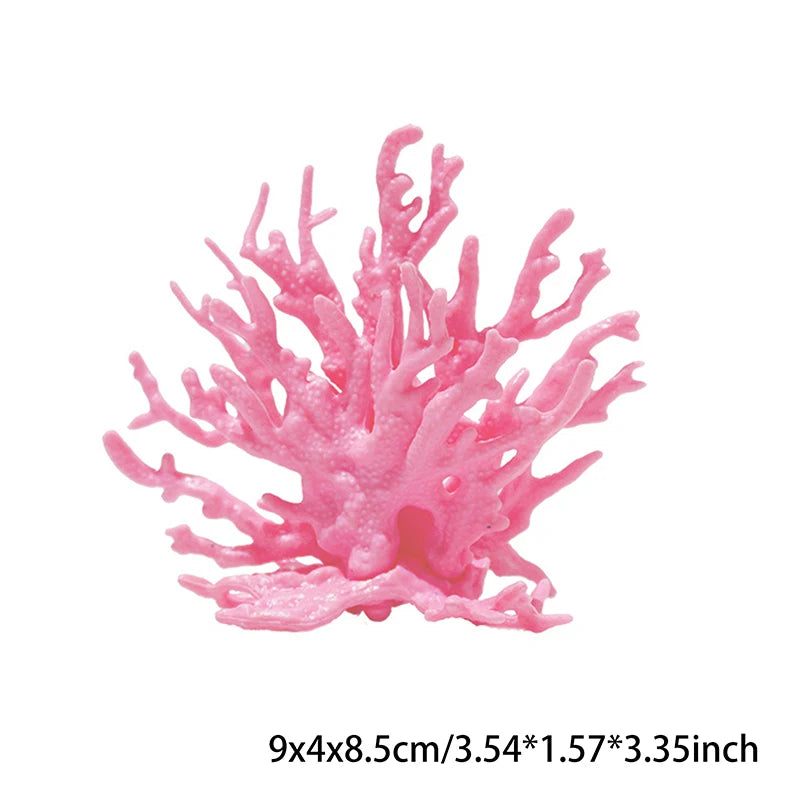 Coralline Artificial Aquarium Fish Tank Decorations PVC Plants Coral Ornaments