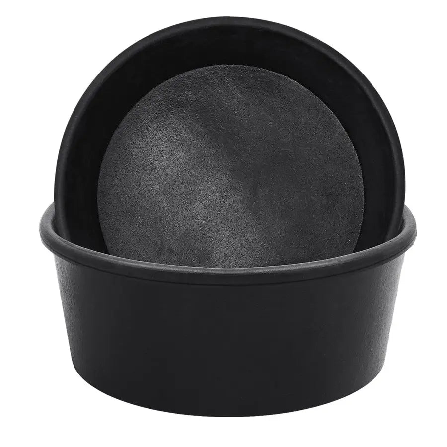 4 Pcs Rubber Feeder Pan, Bucket Bowl for Cats Dogs Goats Chicken