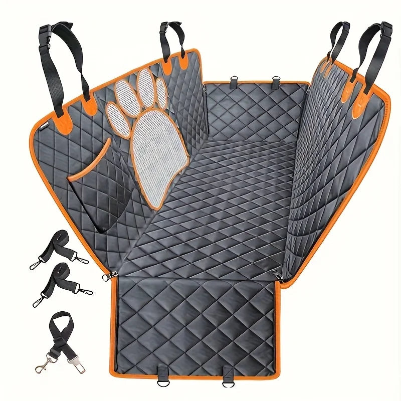 Dog Seat Cover, Hammock Heavy Duty Scratch Resistant Anti Slip Durable Soft Pet Rear Seat Cover