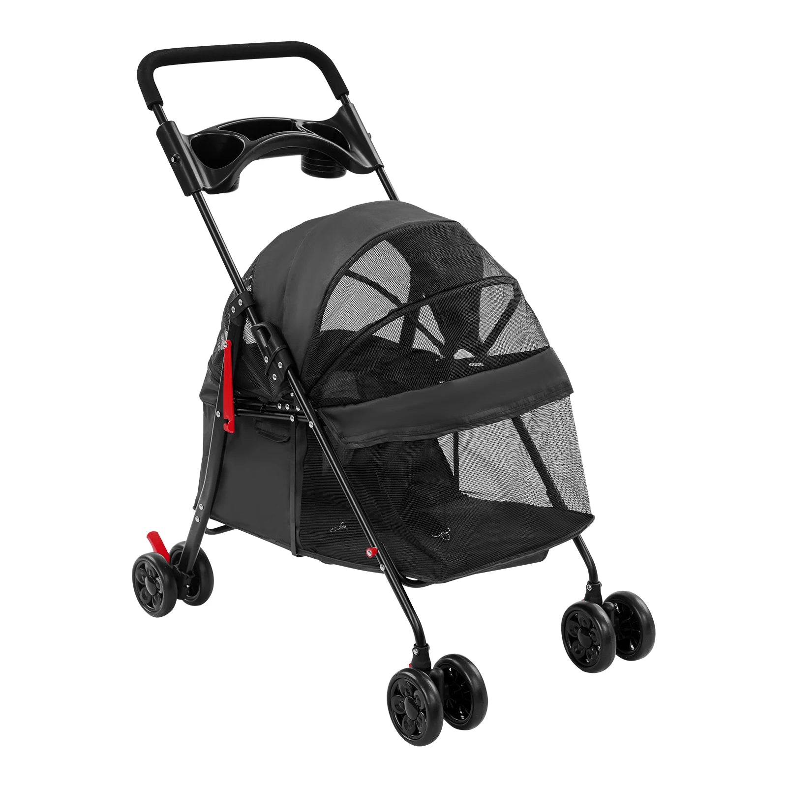 Foldable Lightweight Stroller For Small To Medium Dogs And Cats Outdoor