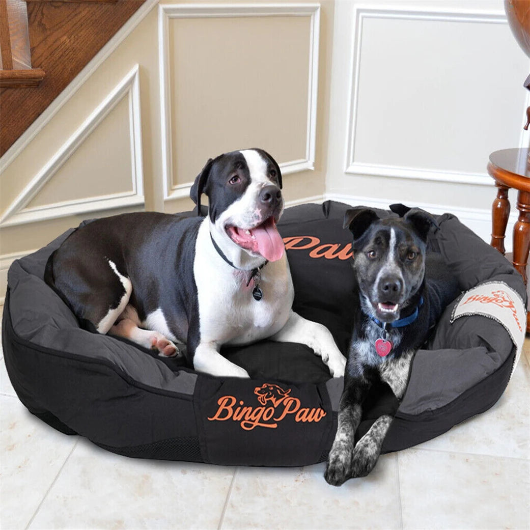 XXL XL Large Orthopedic Sofa Dog Bed Waterproof Pet Mat Kennel Pet Puppy Basket Washable Removable Cushion