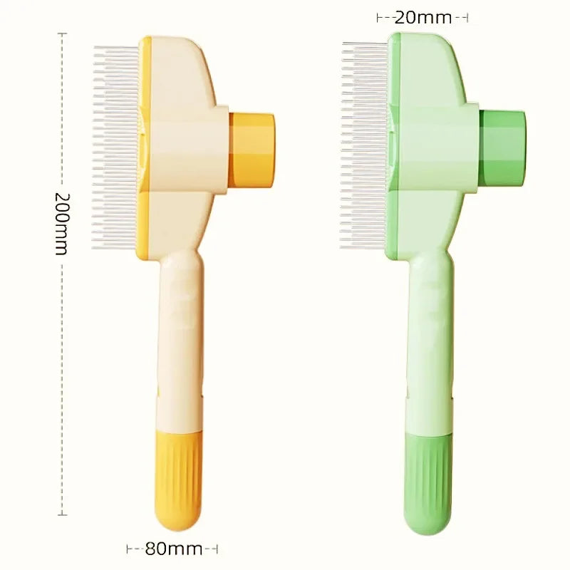 Pet Hair Remover One Button Brush Self-cleaning Massage Combs for Grooming