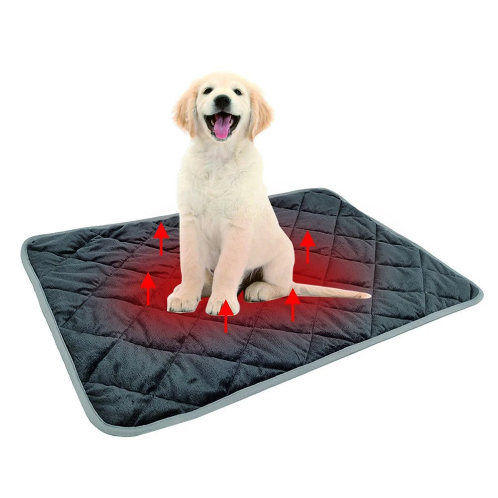 Washable Anti-Slip Dog Cat Pet Bed Pad Self-Warming Thermal Mat