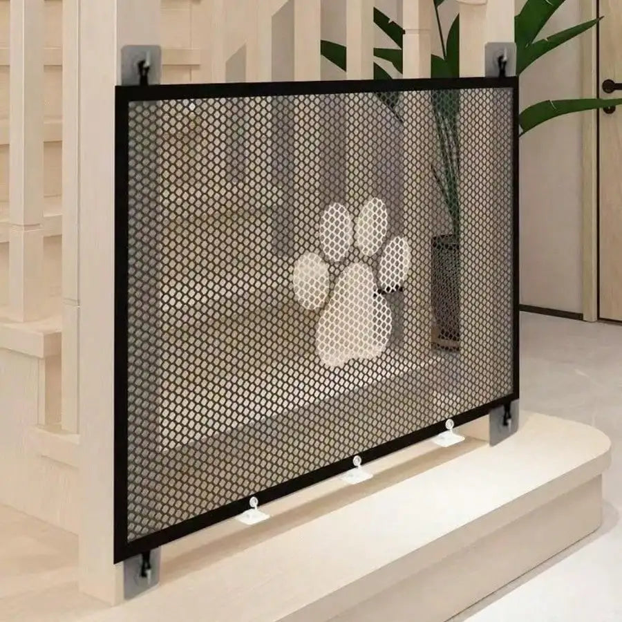 1pc Pet Gate For Doorways, No-Jump Safety Cat & Dog Door, Easy Install, Durable PP Material, Indoor Pet Barrier