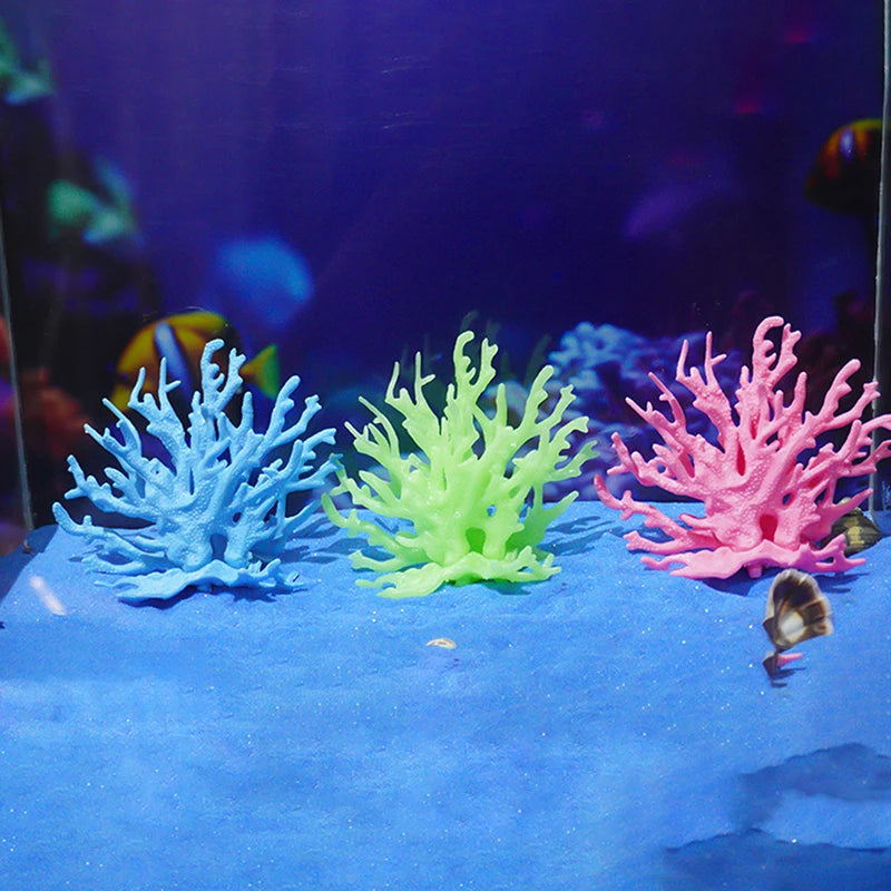 Coralline Artificial Aquarium Fish Tank Decorations PVC Plants Coral Ornaments