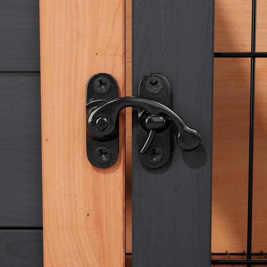 Rabbit Small Animal Hutch with Wooden Construction and Deep Pull-Out Tray Waterproof Indoor Outdoor